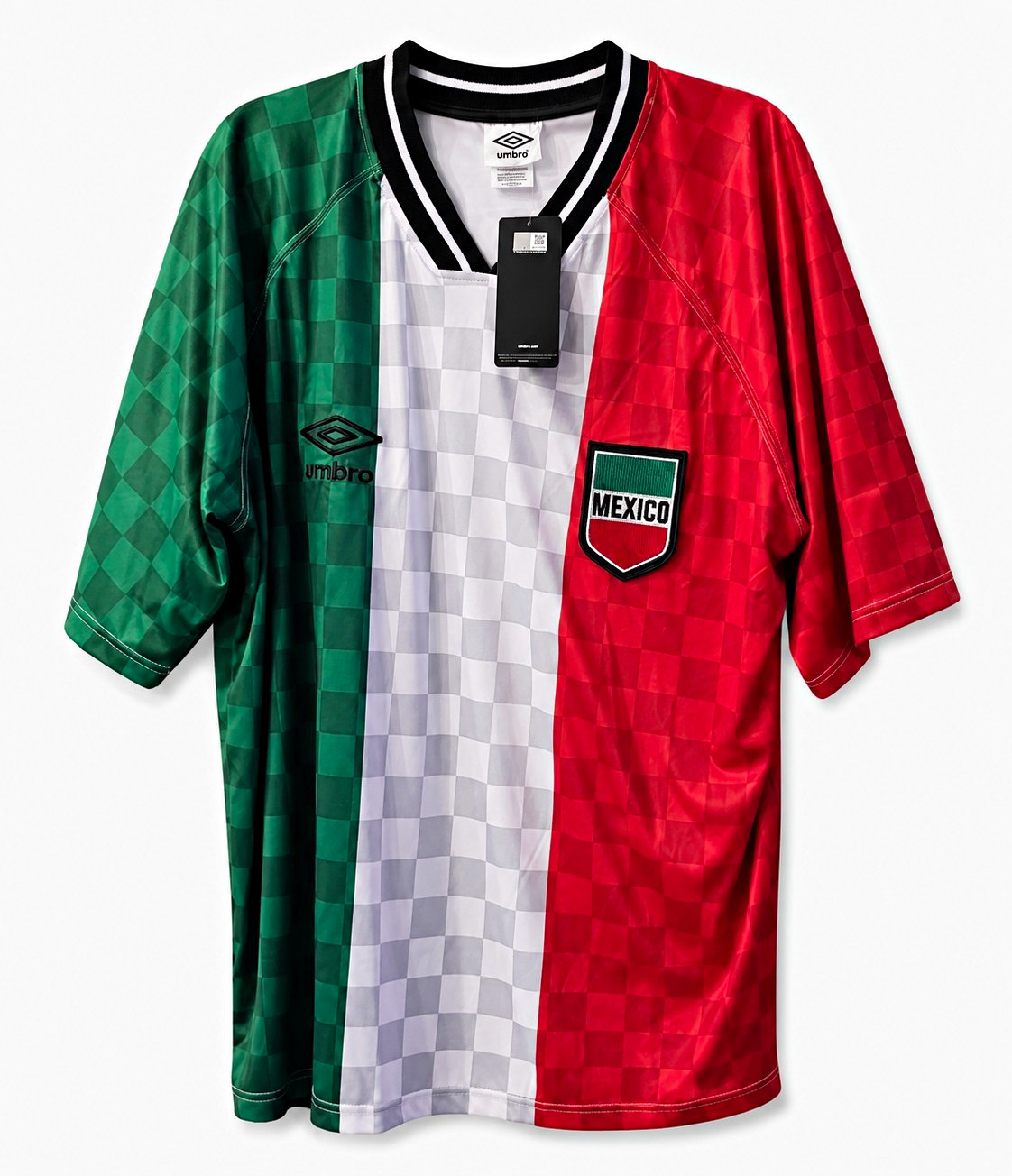 Umbro Mexico National Team Soccer Jersey Green White Red Size L