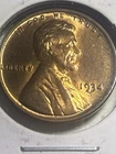 1934 Lincoln Cent Wheat Penny, Uncirculated Red