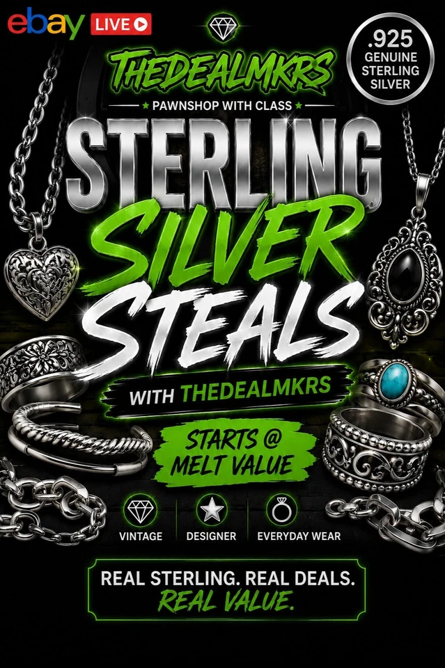 Sterling Silver Steals with TheDealmkrs - ALL ITEMS  .925 Authenticated