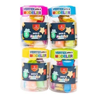 Vertex Play Dough Modeling Clay 22 Cans Set 6 Colors Molds Non-Toxic Sensory Toy