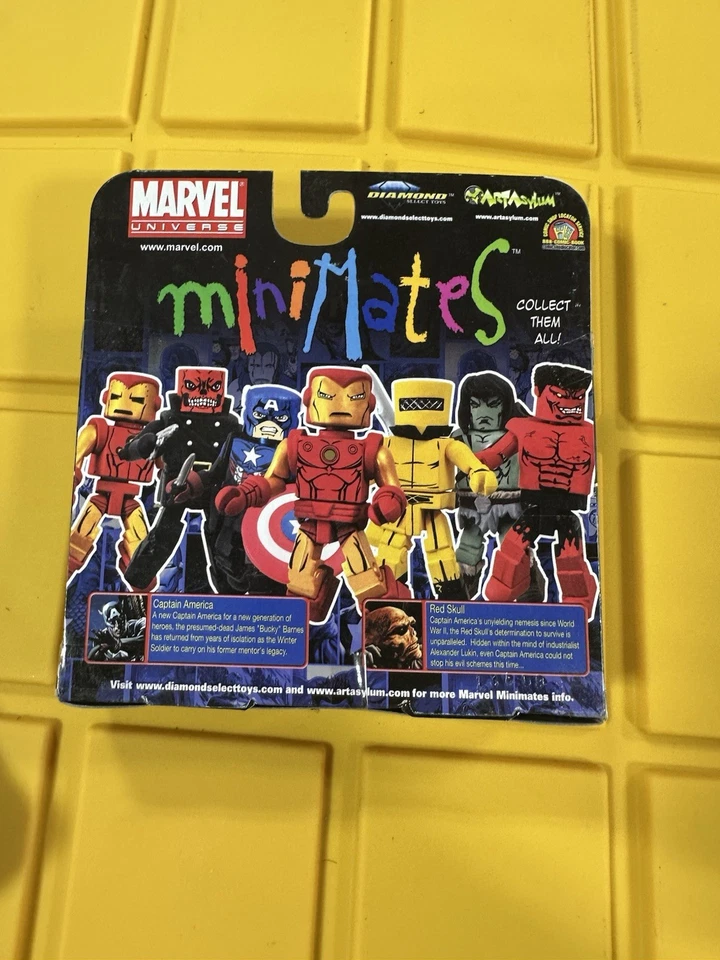 Juego de figuras Marvel Minimates Capitán América y Calavera Roja 2009 DST Toys H58 Foto 2 de 2