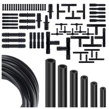 Multipurpose Vacuum Line Kit,6PCS 5Ft Vacuum Hose Automotive 64PCS Vacuum Line C