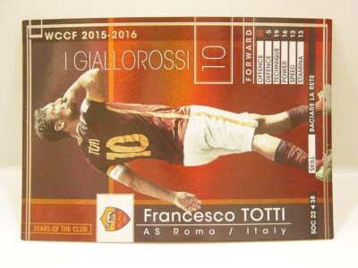 Panini WCCF 2015-16 SOC Francesco Totti 1976 Italy No.10 AS