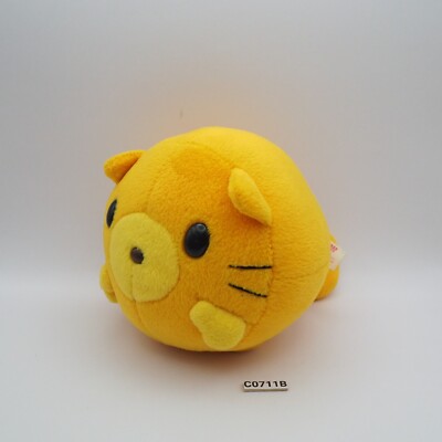100catsworld Cat C0711B Sanrio orange 5'' Plush Eikoh 1998 Toy Doll Japan