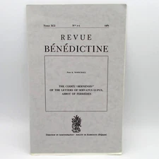 Revue Benedictine: The Codex Bernensis of the Letters of Servatus Lupus, Abbot