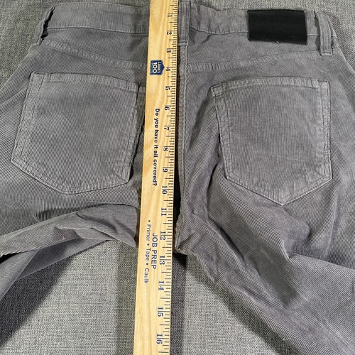 Lucky Brand 121 Slim Corduroy Pants Mens Size 30x32 Grey Straight Stretch - Picture 10 of 11