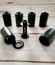6 pack Kalt 35mm PlasticReusable 35mm Bulk Film Cassettes w/screw top