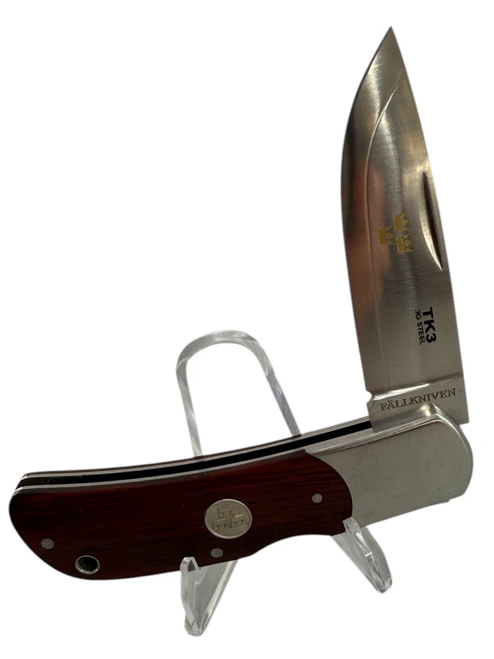 Estuche de navaja de bolsillo Fallkniven TK3 Ironwood vintage con Sverige en caja KP-1616 Foto 4 de 4