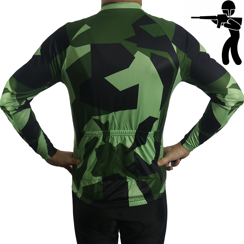 Jacket Green Military Motocross Cycling Jersey Camo Ride Bike