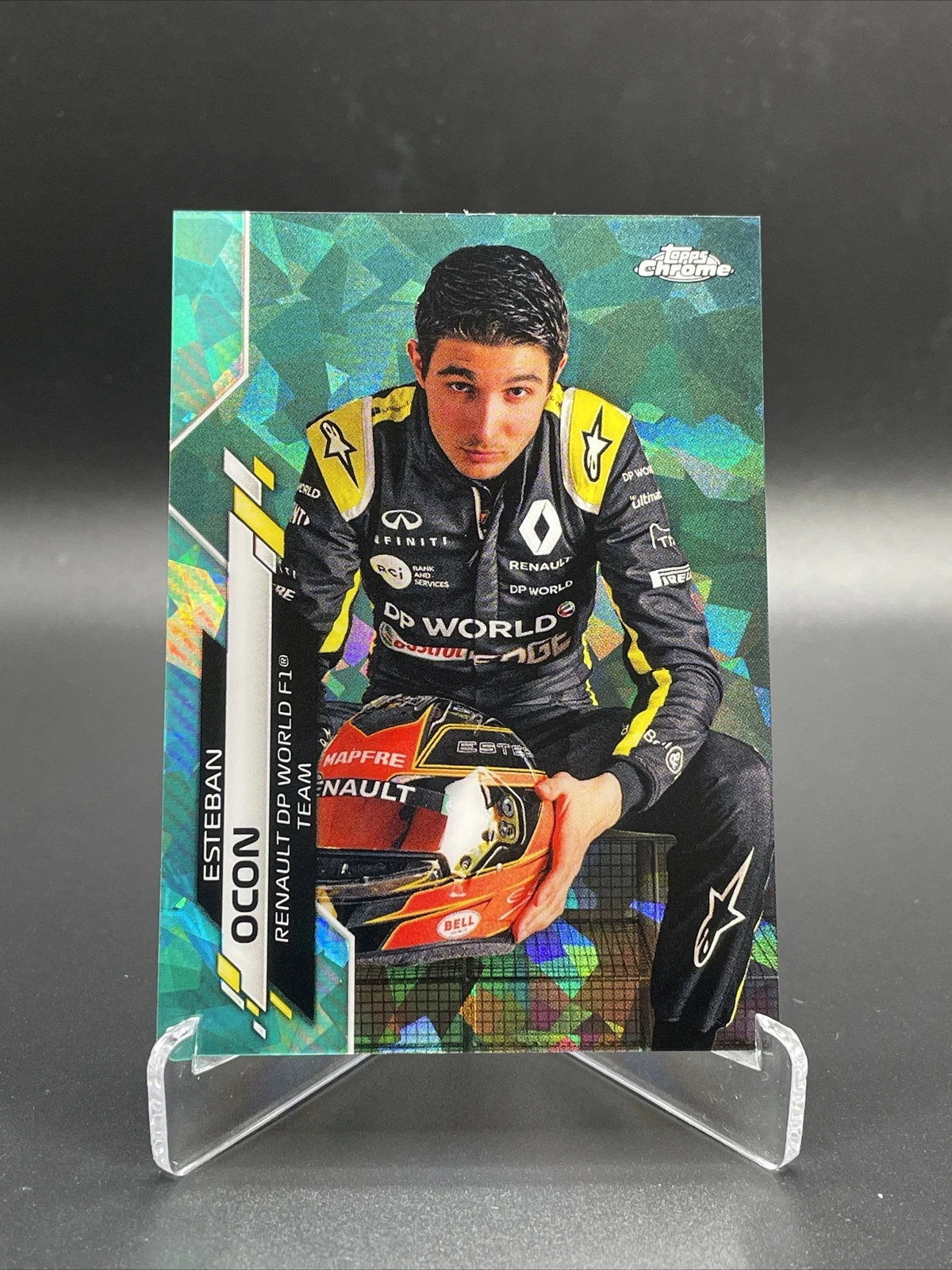 2020 Topps Chrome Sapphire Formula 1 F1 Esteban Ocon Variation Aqua 26/99 #10