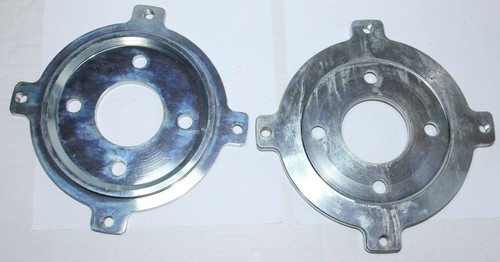2x CLASSIC FIAT 500 DISC BRAKE FLANGE WHEEL SPACERS ADAPTERS FIAT 126 HUB NEW - Picture 2 of 4