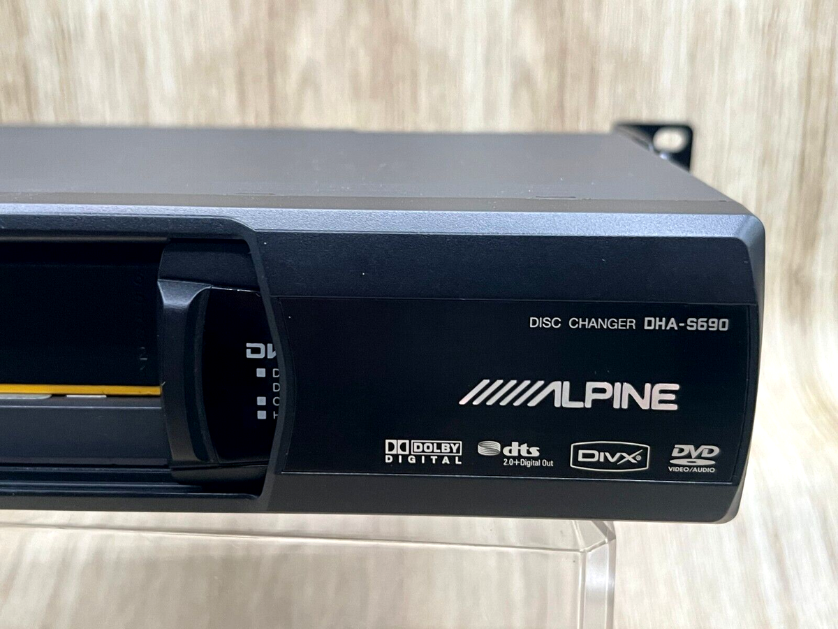 Alpine DHA-S690 6 Disc DVD CD Changer Media Player J195 with Alpine DHA-S690 6 Disc DVD CD Changer Media Player J195 with