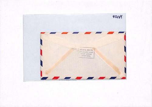 COSTA RICA Air Mail FDC Isabel la Católica San Jose GB London 1952 YV124 - Picture 8 of 14