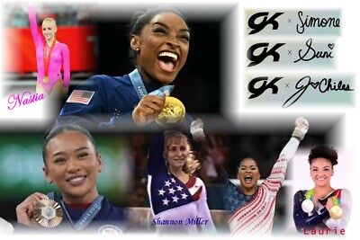 GK gymnastics leotard Simone Biles Jordan Chiles Suni Lee Nastia Laurie Shannon