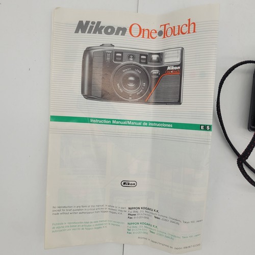 Nikon One Touch Point & Shoot 35 mm Film Camera w/Case 1:2.8 Flash Tested Works - Picture 14 of 14