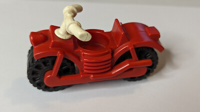 Fisher Price Little People Pop Up Camper Red Motorcycle Only 992 Vintage  1980