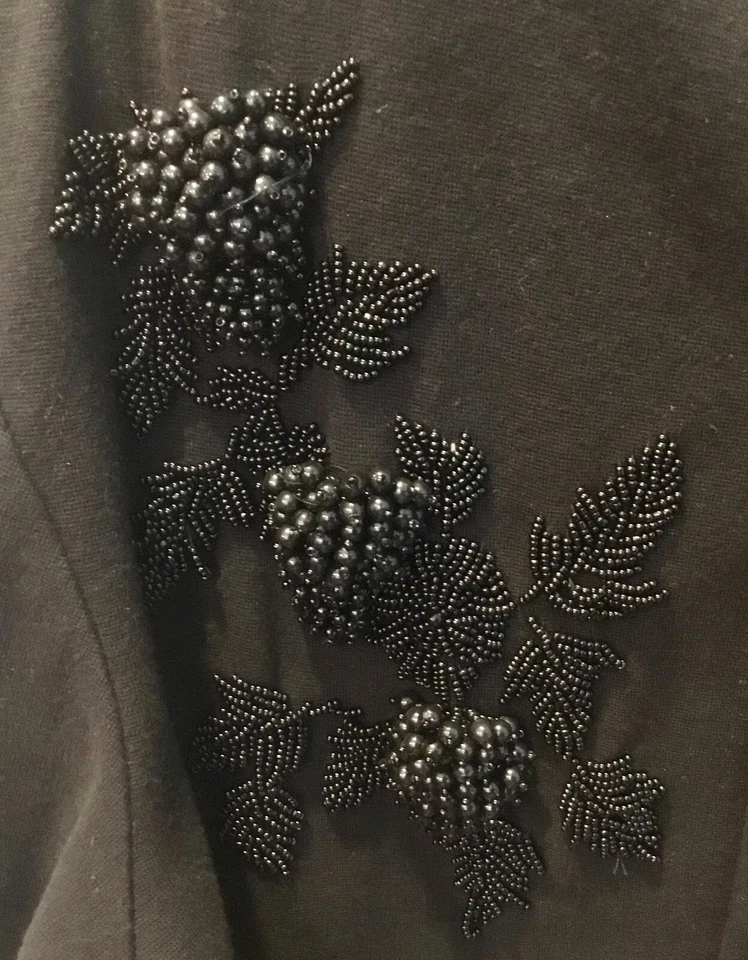 Cárdigan/chaqueta Vivienne Tam con cuentas negras talla 2/M Foto 4 de 4