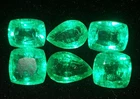 Loose Gemstone Natural Emerald 8-10 Ct 6 Pcs Lot Certified Colombian Emerald E77
