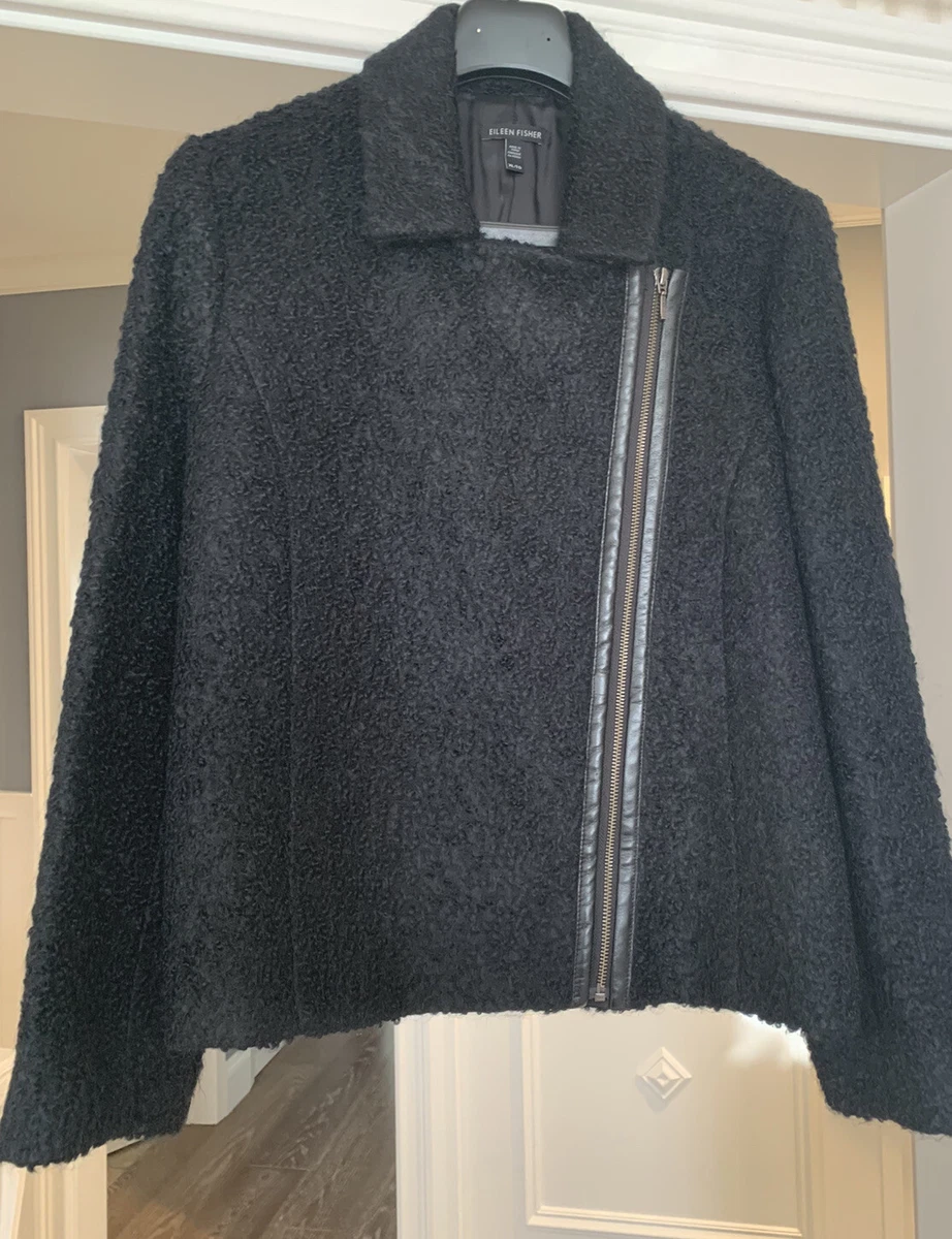 Eileen fisher alpaca moto jacket clearance