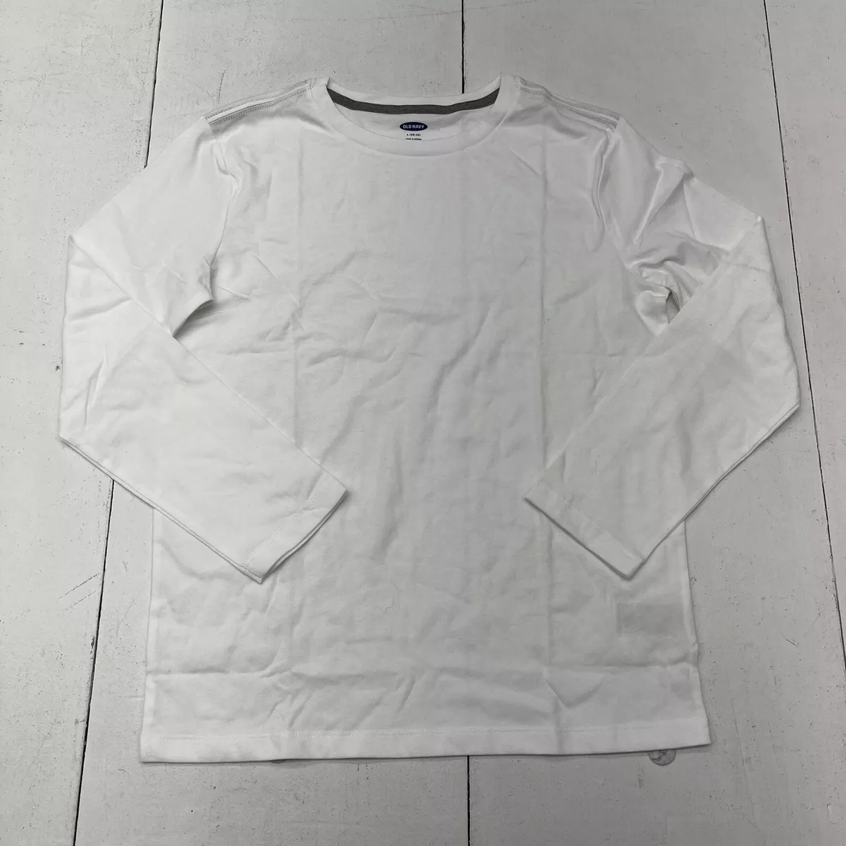 Old navy white long shop sleeve shirt