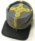 CIVIL WAR CONFEDERATE CSA GENERAL INFANTRY OFFICER KEPI FORAGE CAP-ALL SIZES!!
