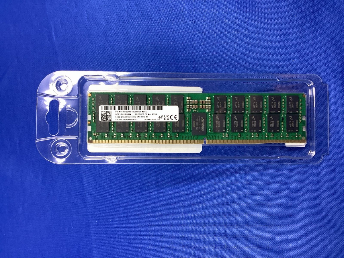 MmC MTC40F2046S1RC56BD1 MICRON 64GB (1X64GB) 2RX4 PC5-5600B MEMORY | eBay