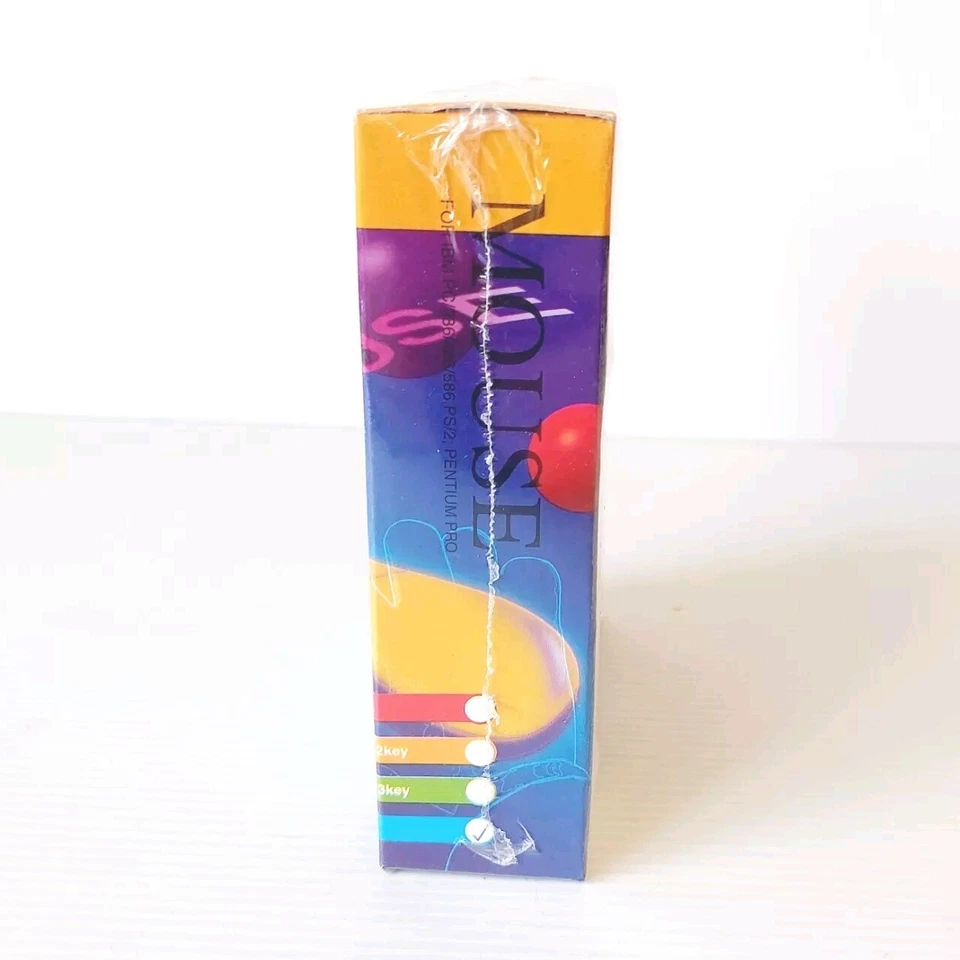 PERFECT PS/2 Trackball Mouse Wired Corded Beige 2 BUTTON Vintage Retro NEW  - Image 4 of 4