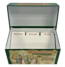 HJ Heinz Company Tin Recipe Box Vintage Graphics 1987 Never Used Excellent Shape