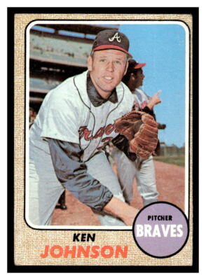 1968 Topps Baseball #342 Ken Johnson 126E-02