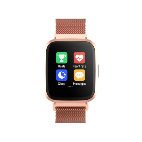 Smartwatch Bluetooth Armbanduhr Schrittzähler mit Pulsuhr Fitness Tracker Rosa - Bild 3 von 6