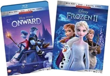 FROZEN 2 II and Onward Blu Ray DVD Bundle.  Brand New Free Shipping