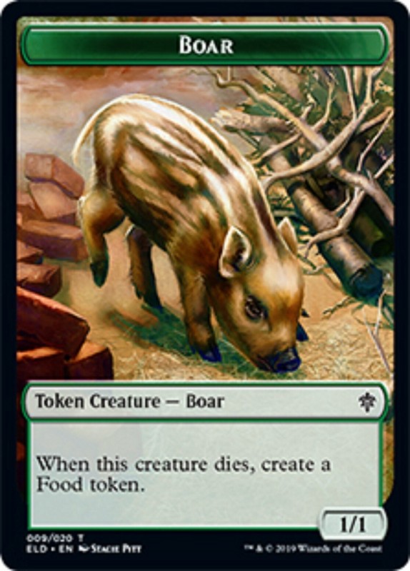 MtG Magic The Gathering Throne Of Eldraine Token Cards x1