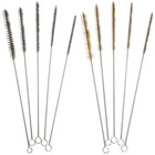 10PCS Wire Bore Brushes Stainless Steel Pipe Hole Cleaning Brush for Home