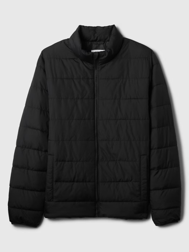 NWT GAP ColdControl Puffer Jacket Quilted Water Resistant Windproof Black Men ML - Picture 3 of 5