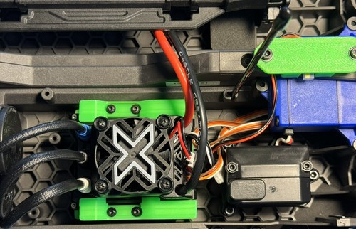 ESC Mount, Traxxas MAXX Slash, Hobbywing MAX6, MAX8, Castle MMX8S, Cobra 8 - Picture 14 of 16