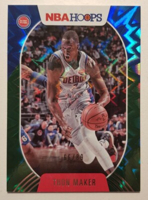 Panini 2020 Hoops - Thon Maker #35 - Green Explosion - 66/89 - Detroit Pistons