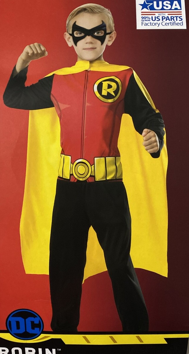 ウッディ Boys DC Comics Robin Jumpsuit Halloween Costume Size L 10-12