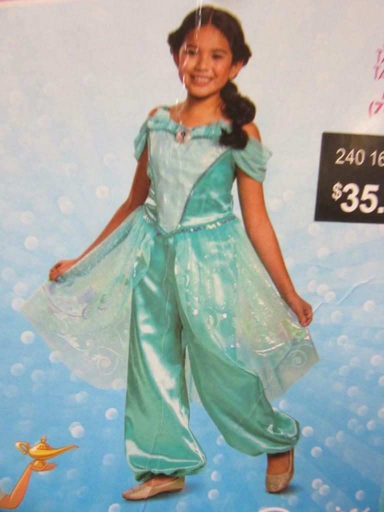 Disney Jasmine Costume Child Green Jumpsuit Disney Jasmine Costume Child Green Jumpsuit