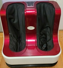 Red Shiatsu Kneading Rolling Vibrating Heating Foot Spa Calf Ankle Leg Massager