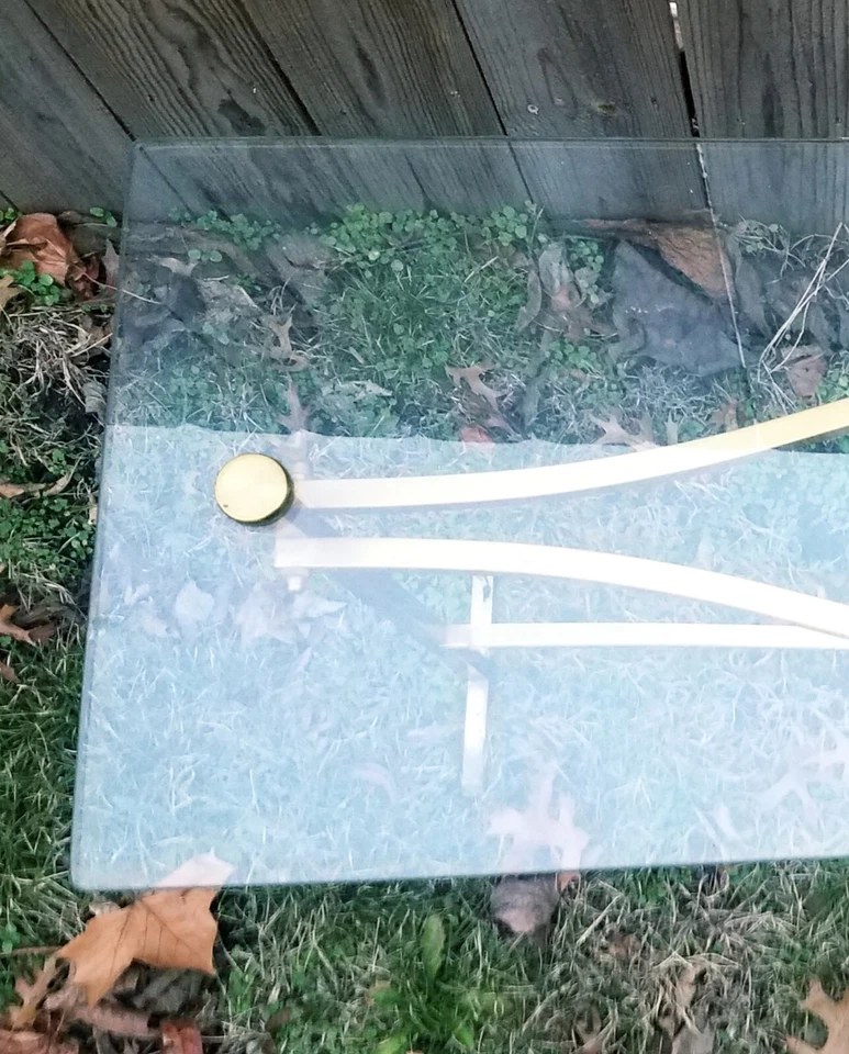 Mesa consola CHARLES HOLLIS JONES Lucite Hollywood Regency Midcentury **DAÑADA Foto 4 de 4