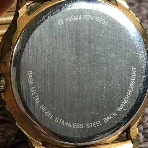 Vtg Hamilton Masterpiece Men 9234 Date Quartz For Watch Parts Or Repair Only - Picture 9 of 12