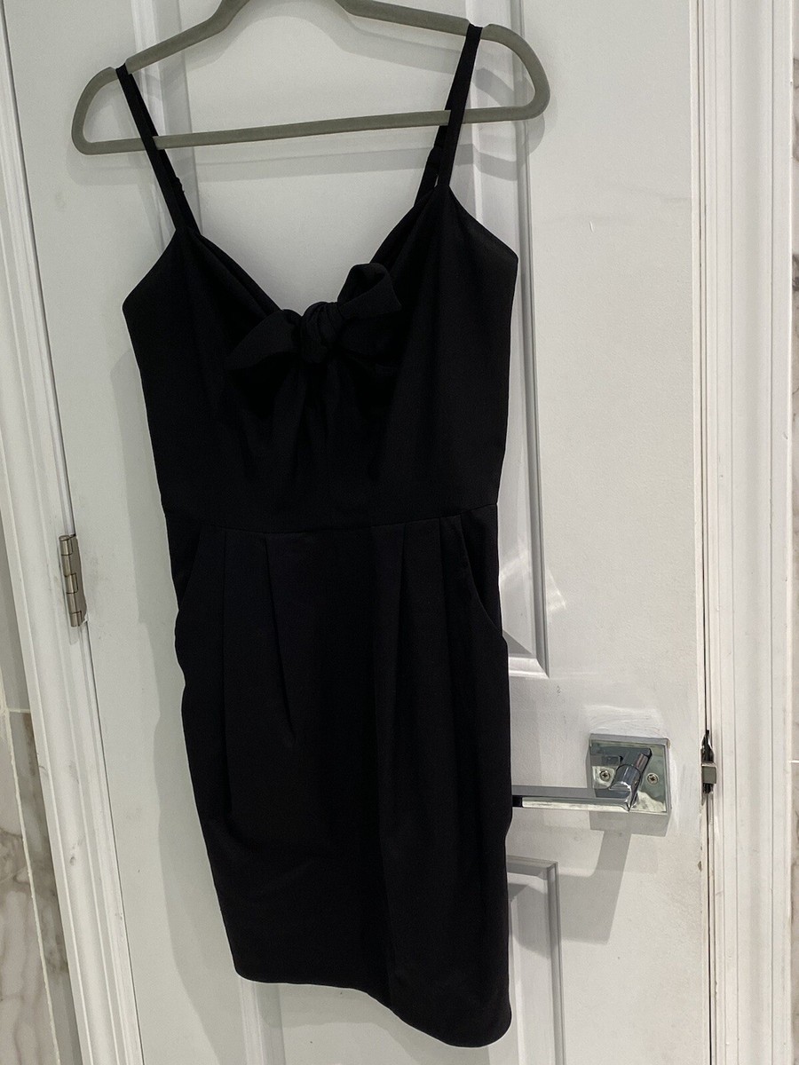 black spaghetti strap dress h&m Women's Black Linen-Blend Strappy Dress