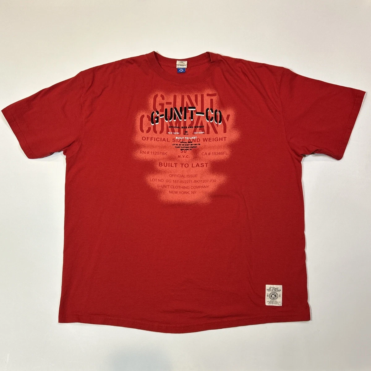 VINTAGE ヴィンテージ THE GAME 50CENT G-UNIT プロモTシャツ 入手困難 Y2K コットン ブラック レッド サイズL 美品 中古 4b005405 VINTAGE ヴィンテージ THE GAME 50CENT G-UNIT プロモTシャツ 入手困難