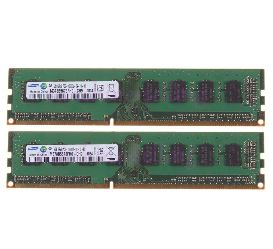20GB Samsung 10X 2GB 2Rx8 PC3-10600 DDR3 1333Mhz 240Pin Desktop Memory DIMM #DD1 - Image 3 of 4