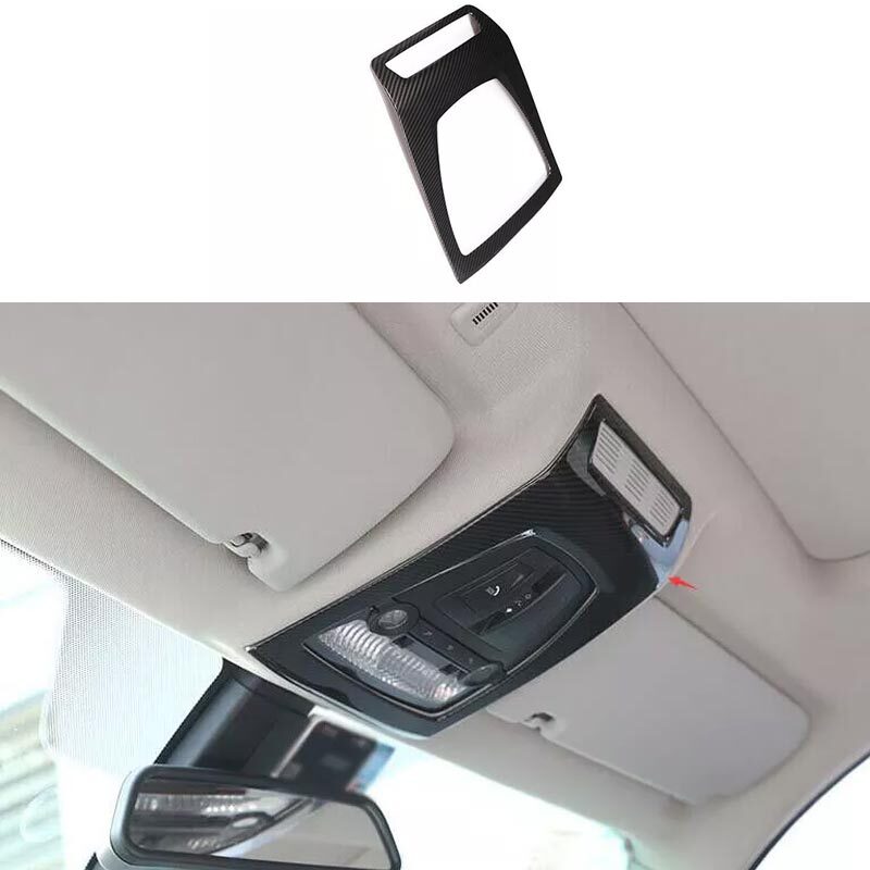For BMW 5 Series Carbon Fiber Front Lamp Reading Light Panel 2011-17 Cover Trim