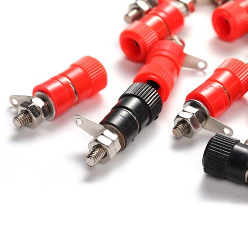 Bananenbuchsen 4mm Binding Post Terminal Mutter Bananenstecker Kabelstecker - Picture 7 of 11
