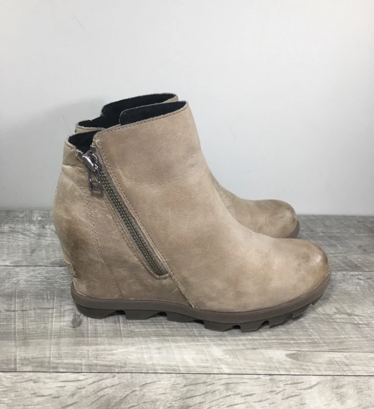 sorel nl3365 joan of arctic wedge ii waterproof leather side zip boots