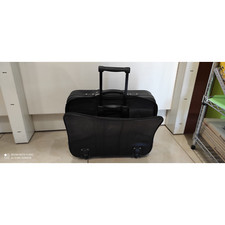 BORSA PILOTA TROLLEY NERA PELLE - NIJI