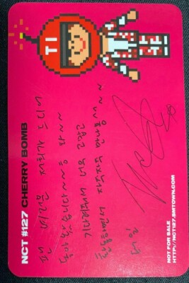 TAEIL NCT 127 3rd mini album Cherry Bomb Official Photo Card