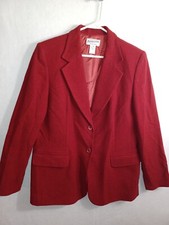 Womans Pendleton Wool Jacket Red Size 12 Vintage USA